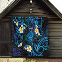 Tokelau Fakaofo Atoll Quilt Polynesian Tattoo Plumeria With Map LT14 - Polynesian Pride