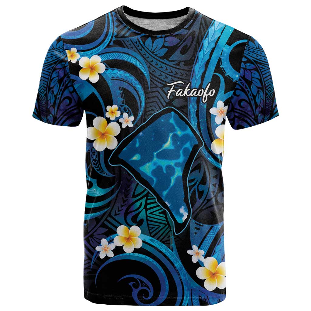 Tokelau Fakaofo Atoll T Shirt Polynesian Tattoo Plumeria With Map