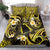 Tokelau Atafu Atoll Bedding Set Polynesian Tattoo Plumeria With Map