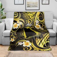 Tokelau Atafu Atoll Blanket Polynesian Tattoo Plumeria With Map LT14 - Polynesian Pride