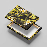 Tokelau Atafu Atoll Canvas Wall Art Polynesian Tattoo Plumeria With Map LT14 - Polynesian Pride