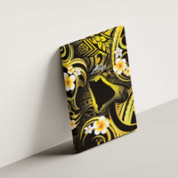Tokelau Atafu Atoll Canvas Wall Art Polynesian Tattoo Plumeria With Map LT14 - Polynesian Pride