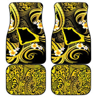 Tokelau Atafu Atoll Car Mats Polynesian Tattoo Plumeria With Map LT14 - Polynesian Pride