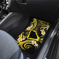 Tokelau Atafu Atoll Car Mats Polynesian Tattoo Plumeria With Map LT14 - Polynesian Pride