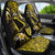 Tokelau Atafu Atoll Car Seat Cover Polynesian Tattoo Plumeria With Map