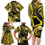 Tokelau Atafu Atoll Family Matching Long Sleeve Bodycon Dress and Hawaiian Shirt Polynesian Tattoo Plumeria With Map