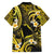 Tokelau Atafu Atoll Family Matching Off Shoulder Short Dress and Hawaiian Shirt Polynesian Tattoo Plumeria With Map