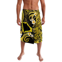 Tokelau Atafu Atoll Lavalava Polynesian Tattoo Plumeria With Map LT14 Gold - Polynesian Pride