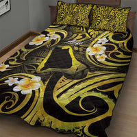 Tokelau Atafu Atoll Quilt Bed Set Polynesian Tattoo Plumeria With Map LT14 - Polynesian Pride