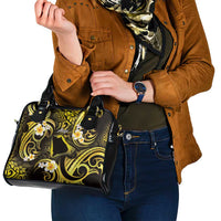 Tokelau Atafu Atoll Shoulder Handbag Polynesian Tattoo Plumeria With Map LT14 - Polynesian Pride