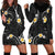 Black And Gray Hoodie Dress Curves Polynesian Tattoo Mix Plumeria Flowers