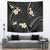 Black And Gray Tapestry Curves Polynesian Tattoo Mix Plumeria Flowers