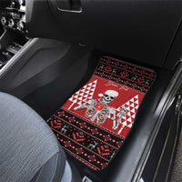 Personalized Hawaii Skull Christmas Car Mats Mele Kalikimaka Hawaiian Kakau LT14 - Polynesian Pride