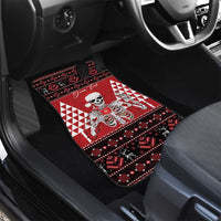 Personalized Hawaii Skull Christmas Car Mats Mele Kalikimaka Hawaiian Kakau LT14 - Polynesian Pride