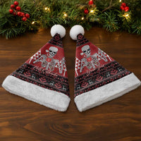 Personalized Hawaii Skull Christmas Santa Hat Mele Kalikimaka Hawaiian Kakau LT14 - Polynesian Pride