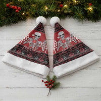 Personalized Hawaii Skull Christmas Santa Hat Mele Kalikimaka Hawaiian Kakau LT14 - Polynesian Pride