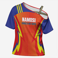 Namosi Fiji 2026 Rugby Custom Cross Shoulder Shirt Kwaca Na Vatu LT14 Female Red - Polynesian Pride