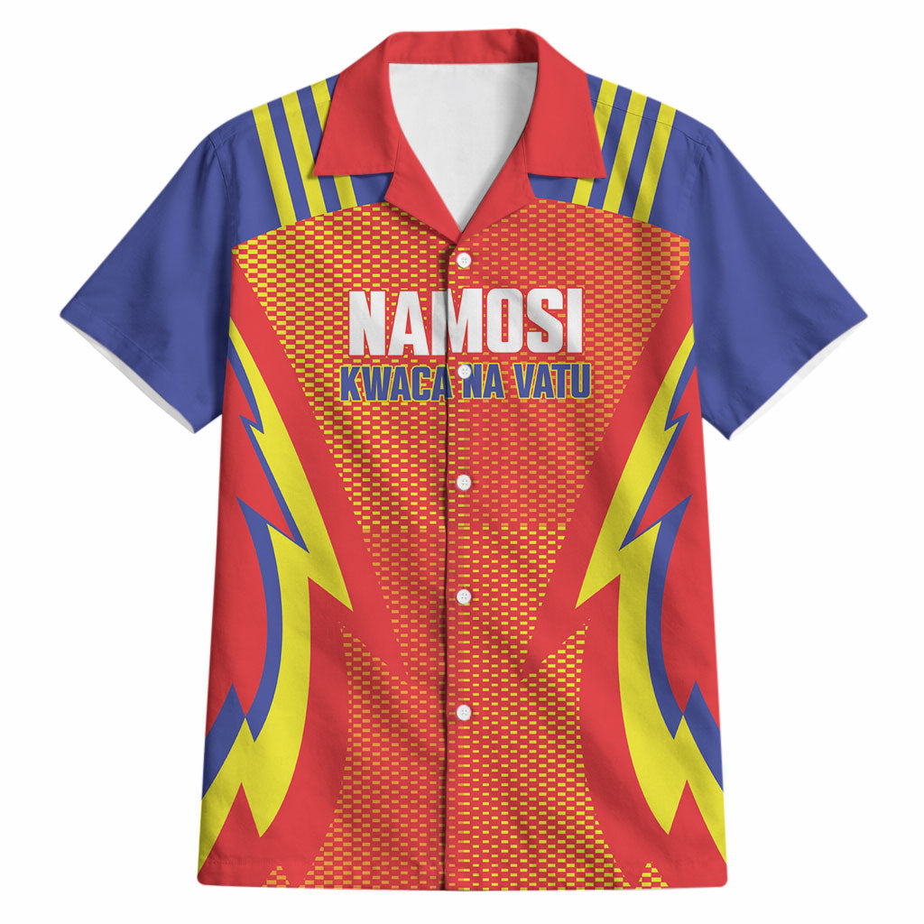 Namosi Fiji 2026 Rugby Custom Hawaiian Shirt Kwaca Na Vatu LT14 Red - Polynesian Pride