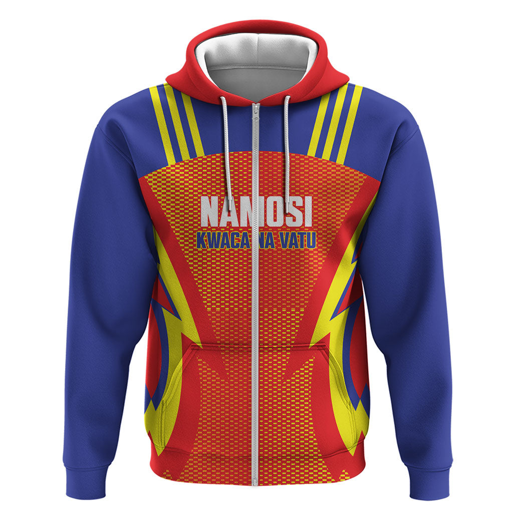 Namosi Fiji 2026 Rugby Custom Hoodie Kwaca Na Vatu LT14 Zip Hoodie Red - Polynesian Pride