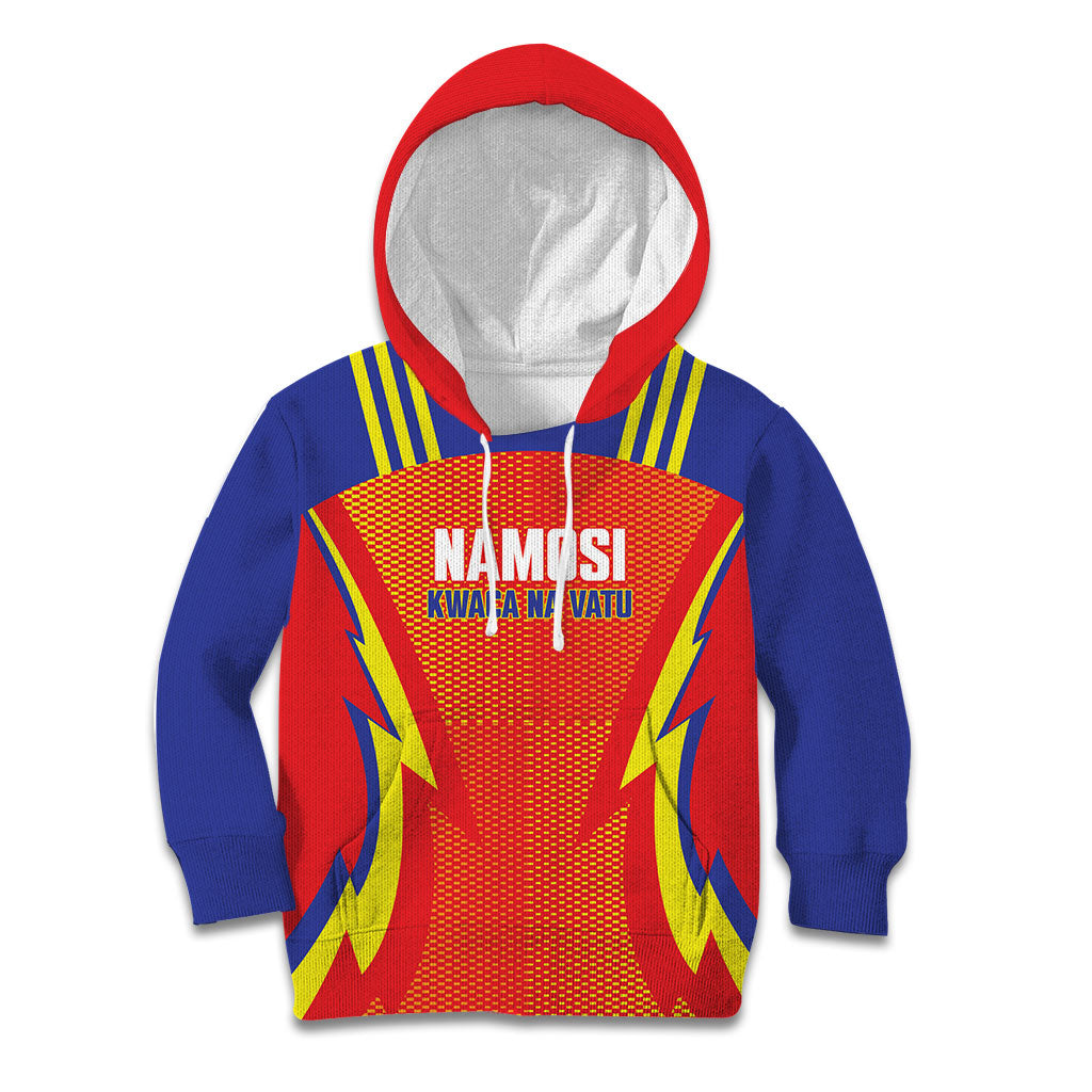 Namosi Fiji 2026 Rugby Custom Kid Hoodie Kwaca Na Vatu LT14 Hoodie Red - Polynesian Pride