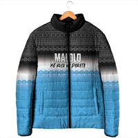 Malolo Fiji 2026 Rugby Personalised Padded Jacket Me Kulu Na Darata Fijian Tapa Pattern LT14 - Polynesian Pride