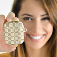 Beige Ngatu Pattern Malo e Lelei Tonga AirPods Case