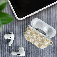 Beige Ngatu Pattern Malo e Lelei Tonga AirPods Case