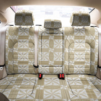 Beige Ngatu Pattern Malo e Lelei Tonga Back Car Seat Cover