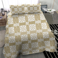 Beige Ngatu Pattern Malo e Lelei Tonga Bedding Set