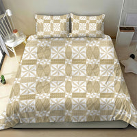 Beige Ngatu Pattern Malo e Lelei Tonga Bedding Set