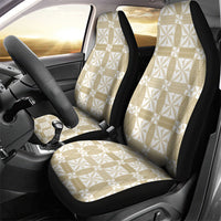 Beige Ngatu Pattern Malo e Lelei Tonga Car Seat Cover