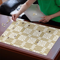 Beige Ngatu Pattern Malo e Lelei Tonga Puzzle