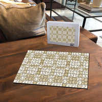 Beige Ngatu Pattern Malo e Lelei Tonga Puzzle