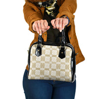 Beige Ngatu Pattern Malo e Lelei Tonga Shoulder Handbag