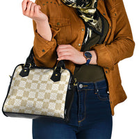 Beige Ngatu Pattern Malo e Lelei Tonga Shoulder Handbag