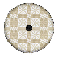 Beige Ngatu Pattern Malo e Lelei Tonga Spare Tire Cover