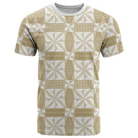 Beige Ngatu Pattern Malo e Lelei Tonga T Shirt