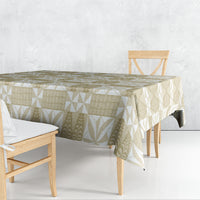Beige Ngatu Pattern Malo e Lelei Tonga Tablecloth