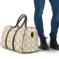 Beige Ngatu Pattern Malo e Lelei Tonga Travel Bag