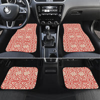 Red Ngatu Pattern Malo e Lelei Tonga Car Mats