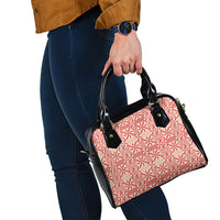 Red Ngatu Pattern Malo e Lelei Tonga Shoulder Handbag