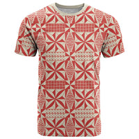 Red Ngatu Pattern Malo e Lelei Tonga T Shirt