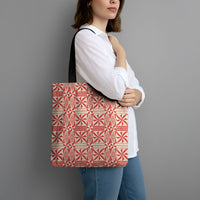 Red Ngatu Pattern Malo e Lelei Tonga Tote Bag