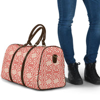 Red Ngatu Pattern Malo e Lelei Tonga Travel Bag