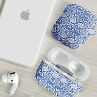 Blue Ngatu Pattern Malo e Lelei Tonga AirPods Case