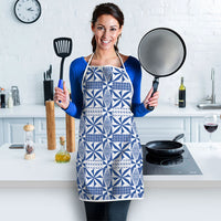 Blue Ngatu Pattern Malo e Lelei Tonga Apron