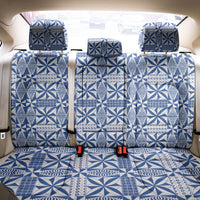 Blue Ngatu Pattern Malo e Lelei Tonga Back Car Seat Cover