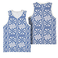 Blue Ngatu Pattern Malo e Lelei Tonga Basketball Jersey