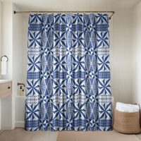 Blue Ngatu Pattern Malo e Lelei Tonga Bathroom Set