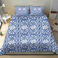 Blue Ngatu Pattern Malo e Lelei Tonga Bedding Set